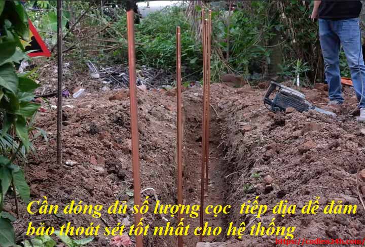lắp đặt hệ thống tiếp địa